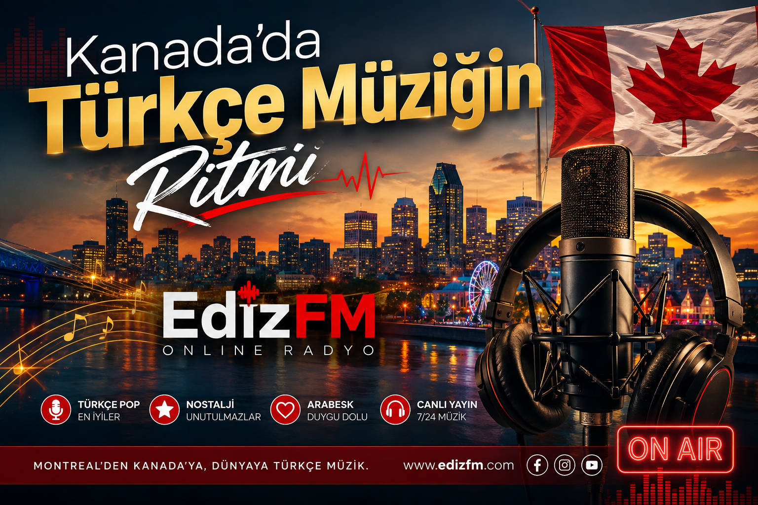 Kanada’da Türkçe’nin ve Müziğin Sesi – EdizFM
